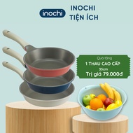 OMI GRAY INOCHI stone-patterned pan with premium PTE Megastone non-stick coating, for all types of s