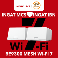 Mercusys BE9300 WiFi 7 Whole Home Mesh System Halo H47BE (2-Pack) (Powered by TP-Link) @ IBN