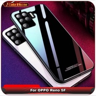 Casing Hard Soft Case OPPO Reno 5F Reno5F Tempered Glass Case