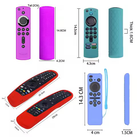 Silicone Remote Cover for Samsung/LG TV Control, Protective Case for LG G4/AN - MR600/BN59 Series