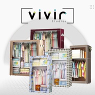 VIVIR Clothes Rack Organization Storage Rack Cabinet Cloth Rack Cupboard Bedroom Furniture
