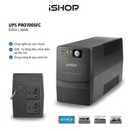 Bộ lưu điện UPS Prolink PRO700SFC 650VA 360W sạc siêu nhanh ổn định dòng điện dùng cho PC Wifi Camer