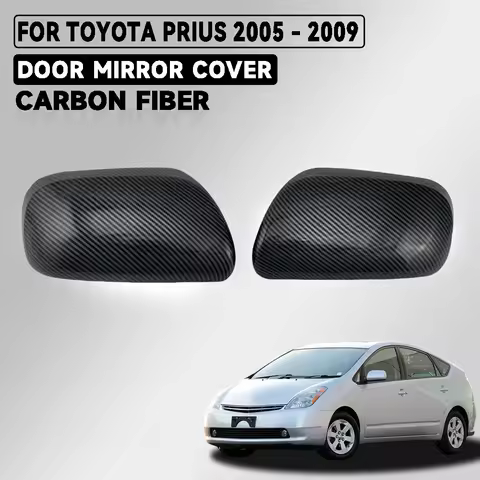 Carbon Fiber Car Door Mirror Cover Trim For Toyota Prius Prius20 2005 2006 2007 2008 2009 Car Access