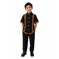 BORNEO SHIRT BOYS..free size..20kg to 38kg 4 years until 8 years
