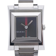 成色極佳的 Gucci Square 111L 手錶，不鏽鋼錶殼，黑色錶盤，0564 [二手] GUCCI 女士手錶
