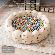 บ่อบอลเป่าลมสำหรับเด็ก 200 ชิ้น ใช้ในร่ม บ่อบอลทะเลสำหรับเด็กเล็ก คอกเด็กสำหรับเล่น ทำจาก PVC นุ่ม พ