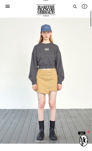 韓國MARITHE FRANCOIS GIRBAUD - NEW CLASSIC LOGO SWEATSHIRT Charcoal mfg 衛衣