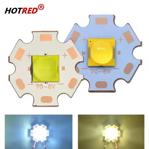 DC3V/6V/12V XHP70 LED High Power 7070 XHP70.2 Chip Ceramic Bracket Bead 20W 40W XHP70.2 XHP50.2 Flas