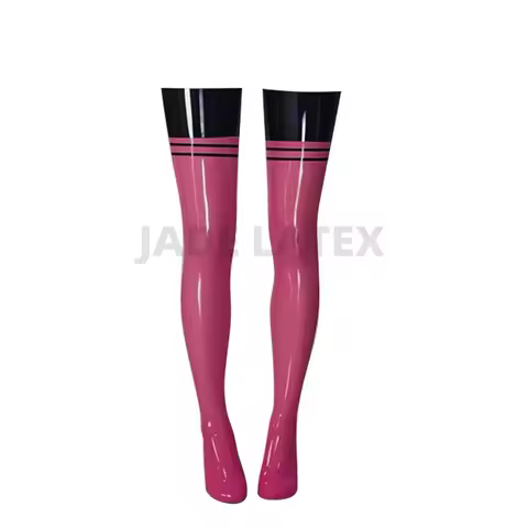 100% Natural Latex Thigh Stocking Unisex Cosplay Socks