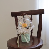 索拉向日葵波波熱氣球畢業永生花束