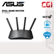 Asus WiFi 7 RT-BE82U Dual Band 6500 Mbps 4k-QAM MLO Aimesh AiProtection Parental Control Extendable 