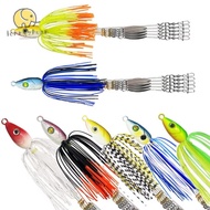 LONNGUVO Soft Swimbait, Umbrella Jigging Alabama Rig Fishing Lure,  Spoon Swimming Attack Group Sea 