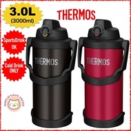 THERMOS Vacuum Insulated Bottle for Sports / 3.0L (3000ml) / FJQ-3000 / Sports Drink OK / For cold d
