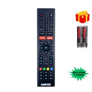 Remote điều khiển tivi ASANZO Mã 02 giọng nói điều khiển TV ASANZO dòng Internet/LED/LCD - Tặng kèm