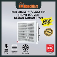 KDK 20ALA 8"  / 25ALA 10" FRONT LOUVER DESIGN EXHAUST FAN (1 YEAR WARRANTY )