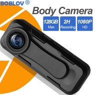 Boblov W1 Body Mini Wearable Police Camera กล้องพกพาที่สวมใส่ได้กล้องติดตัวตำรวจ กล้องติดตัว HD 1080P 32GB Motion Detect BodyCam Camcorder DVR Recorder Motorcycle Dash Cam For Vlogging