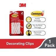 3M Command Wall Mounted Decorating Clips/Hooks - Damage Free Removable w/ Strong 17026