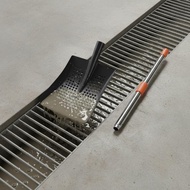Heavy Duty Telescopic Drain Shovel Easy to Clean Extendable Sewer Scoop for Manhole Cleaning, Ditch 