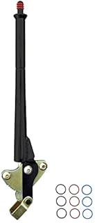 American Shifter 354539 Shifter Kit (PG 8 E Brake Cable BLK Dual Shift 11 Handle Ringed Knob For CAE