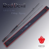 Cần câu lure cao câp Red Devil carbon xoắn X toàn thân CM42