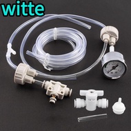 WITTE CO2 Generator, Bottle Cap  Tube DIY CO2 Kit, System Set Diffuser System Valve Gauge Carbon Dio