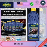 N-TECH PRO R⁺ 10W-40<< PUTOLINE FULLY SYNTHETIC 4-STROKE MOTORCYCLE ENGINE OIL MINYAK MOTOR ENJIN NT