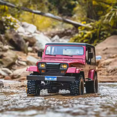 FMS 1:10 Mashigan RC Rock Crawler RS Red 4WD Remote Control Off-Road Vehicle Model Hard Shell Simula
