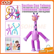 Children's toys Telescopic Tube Pop Tube fidget toys/Tube Toys Telescopic Suction Cup Giraffe/Telesc