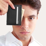 dashbrand DA08 Card Wallet – Black กระเป๋าหนังแท้ (Minimal Leather Bag - New)