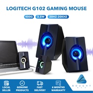 USB Wired Dual Stereo Hi-Fi Speaker DJ Speaker Box RGB Speaker Gaming Projectors 4D Sound T-Wolf S5