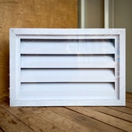 ช่องลม บานเกล็ด ระบายอากาศ เมทัลชีทสไตล์โมเดิร์น แนวตั้ง+แนวนอน ขนาด 40cm X 60cm (แบบมีมุ้ง/ไม่มีมุ้
