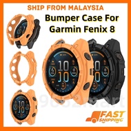 Garmin fenix 8 51mm 47mm 43mm AMOLED Case Cover Bumper Bezel Case Screen Protector