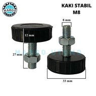 Adjuster Kaki Stabil M8 D33 Panjang Baut 27 mm dan Mur - 2 PCS