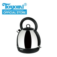 TOYOMI Cordless Stainless Steel Kettle 1.8L [Model: WK 1032] - Official TOYOMI Warranty Set. 1 Year Warranty. Sole Distributor In Singapore. BEST PRICE.