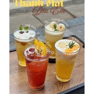 Combo of 6 glass cups, flared cups, tea cups, smoothie cups