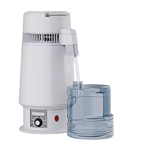 220V 4L Water Bottle Filter Distiller Purifier Portable Tabletop Machine Stainless Steel Adjustable 