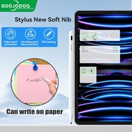 GOOJODOQ Stylus for iPad 2 IN1 Soft Nib With Graphite Tip Works On iPad And Paper False touch preven