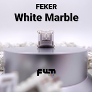 FEKER White Marble Switch for Mechanical Keyboards [hifi pebbles clack]
