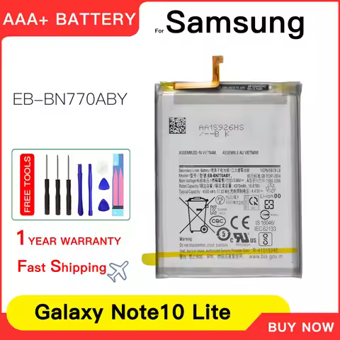 Genuine EB-BN770ABY Battery For Samsung Galaxy Note10 Lite Note 10 Lite Replacement Phone Battery 45