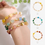 Earth Balance Birthstone Dopamine Water Fire Five Elements Five Elements Bracelet Multi-Gemstone Cry