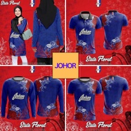 JERSEY JOHOR FLORAL EDITION suitable for Johor residents, Johor people, Johor Muslims Johor tshirt J