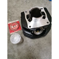 HONDA TH110 HURRICANE NX105 KAN  BLOCK ASSEMBLY ( PISTON +RING ) CYLINDER BLOCK BLOK KIT FULL SET NX105 TH110 HURRICANE