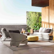 Balcony Outdoor Furniture Outdoor Designer Nordic Courtyard Garden Asian Sofa Rattan Combination Rat
