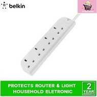 Belkin 4 Sockets Surge Protector Extension With 3 Meter - F9E400sa3M