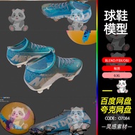 Blender Football Shoes Shoes Shoes Boots Football Sports Shoes 3d Model fbx Modeling obj Material Fi