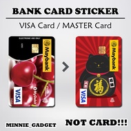 [ Fortune Cat ] For BANK Card Sticker Cover / MASTER / VISA / CREDIT/ DEBIT CARD