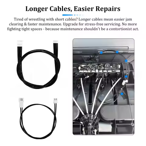 Upgrades parts AMS Slack Cable AMS Guard Inlet Ceramic Ring Protector For Bambu Lab X1/P1/H2D Series