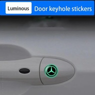 2 pieces Spot luminous Mercedes Benz keyhole sticker  car sticker W212 W204 W213 W205 W211 A180 A200 B180 C180 E200 CLA180 GLB200 GLC300 S CLS GLA GLE Class car accessories