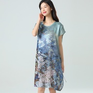 Halloween 100% Mulberry Silk Pajamas 19mm Large Size Loose Short Sleeve Pajamas For Women To Wear At