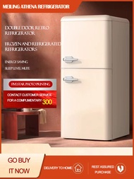 Freezing Refrigerator Two Door Mini Refrigerator Small Fridge household energy-saving refrigerator f